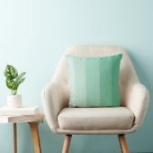 ダークジェイドグリーングラデーションストライプ クッション (椅子)