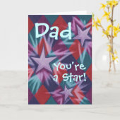 ダークジェスター「パパあなたはスター！」グリーティングカード カード (黄色い花)