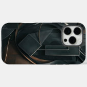 ダークジオメトリックミニマリストの電話ケース Case-Mate iPhoneケース (裏面 (横))