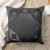 ダークジオメトリックメタル枕 クッション (ブランケット)