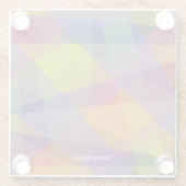 ダークジオメトリック – ガラスコースター (裏面)