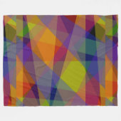 ダークジオメトリック – フリースブランケット (正面(横))