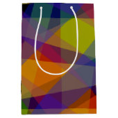 ダークジオメトリック – 抱き枕 ミディアムペーパーバッグ (正面)