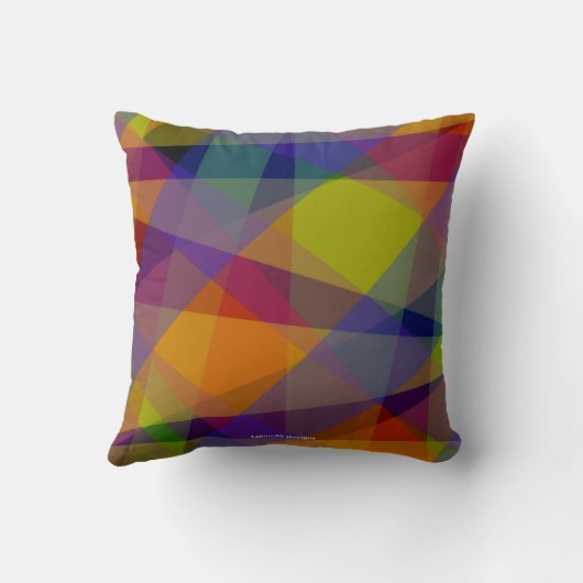 ダークジオメトリック – 枕 (裏面)