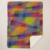 ダークジオメトリック – Sherpaブランケット シェルパブランケット (正面)