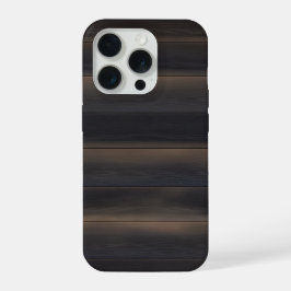 ダークジャパンディ  焦がし木材 チャコール ミニマリスト iPhone 15 PROケース