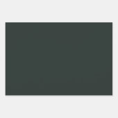 ダークジャングルグリーン無地のカラー ラッピングペーパーシート (正面3)