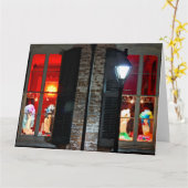 ダークジャンボグリーティングカードの後のウィッグ カード (黄色い花)