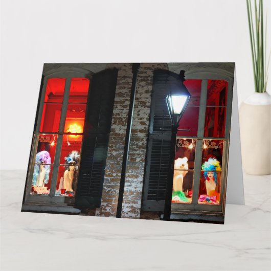 ダークジャンボグリーティングカードの後のウィッグ カード (正面)