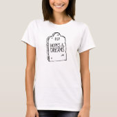 ダークジョークTシャツ 希望と夢が地獄に落ちた Tシャツ (正面)
