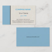 ダークスカイブループロフェッショナルエレガントモダン 名刺 (正面/裏面)