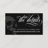 ダークスカルエレガントゴシック結婚詳細 エンクロージャーカード (正面)