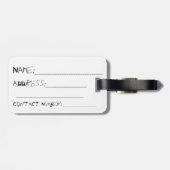 ダークスカルラゲッジタグ ラゲッジタグ (裏面横)