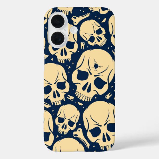 ダークスカル柄  Case-Mate iPhoneケース (裏面)