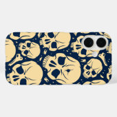 ダークスカル柄  Case-Mate iPhoneケース (裏面 (横))