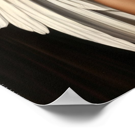 ダークスキンアートのブラックエンジェル ポスター (角)