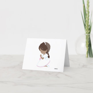 ダークスキンガール聖体拝領サンキューカード サンキューカード