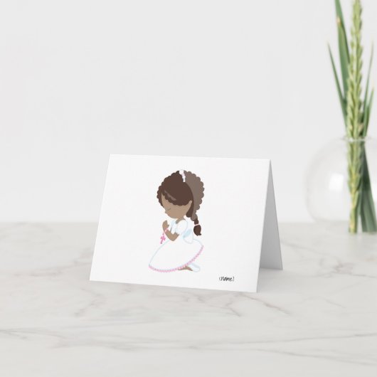 ダークスキンガール聖体拝領サンキューカード サンキューカード (正面)