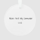 ダークスキンガール1st聖コミュニオンオーナメント オーナメント (裏面)