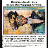 ダークスキンスチームパンク女性コラージュDK1Lデコページ 薄葉紙