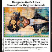 ダークスキンスチームパンク女性コラージュDK1Rデコページ 薄葉紙