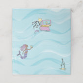 ダークスキンパープルマーメイド誕生日 プレイスカード (外部開封)