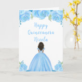 ダークスキンプリンセスブルーフローラキンセアニェラ カード (黄色い花)