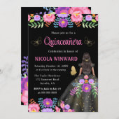 ダークスキンプリンセスメキシカンドレスキンセアニェラ 招待状 (正面/裏面)