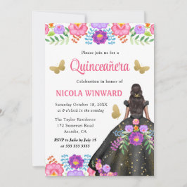 ダークスキンプリンセス メキシカンドレス キンセアニエラ 招待状