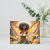 ダークスキンポストカード付き秋の森の妖精 ポストカード (スタンド正面)