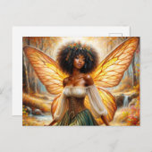 ダークスキンポストカード付き秋の森の妖精 ポストカード (正面/裏面)