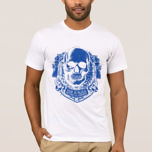 ダークスケルトンのグロー Tシャツ (正面)