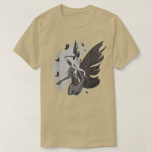 ダークスケルトンフェアリーファンタジー Tシャツ (デザイン正面)