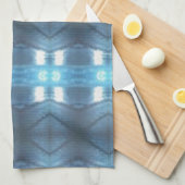 ダークスタイリッシュとライトブルーのダイヤモンド キッチンタオル (四つ折り)