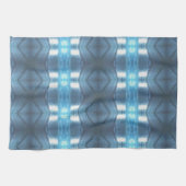 ダークスタイリッシュとライトブルーのダイヤモンド キッチンタオル (横)