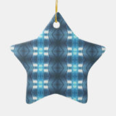 ダークスタイリッシュとライトブルーのダイヤモンド セラミックオーナメント (正面)