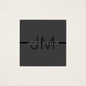 ダークスタイリッシュグ男らし・グレイ名&モノグラム (正面)