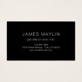 ダークスタイリッシュグ男らし・グレイ名&モノグラム (裏面)