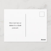 ダークスタイリッシュグ男らし・グレイ名&モノグラム ポストカード (裏面)