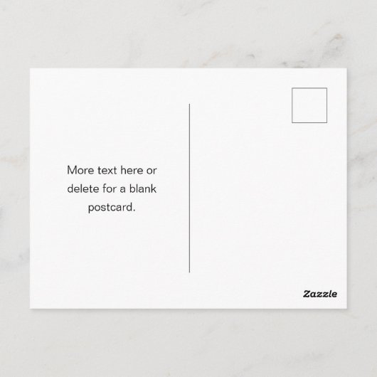 ダークスタイリッシュグ男らし・グレイ名&モノグラム ポストカード (裏面)