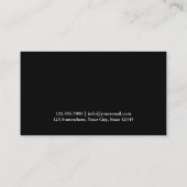 ダークスタイリッシュダマスク美容師名刺v2 名刺 (裏面)