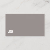 ダークスタイリッシュブラウンクリエイティブデザインプロフェッショナル 名刺 (裏面)