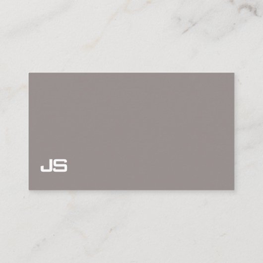 ダークスタイリッシュブラウンクリエイティブデザインプロフェッショナル 名刺 (裏面)