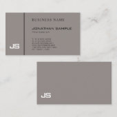 ダークスタイリッシュブラウンクリエイティブデザインプロフェッショナル 名刺 (正面/裏面)