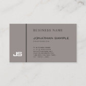 ダークスタイリッシュブラウンクリエイティブデザインプロフェッショナル 名刺 (正面)