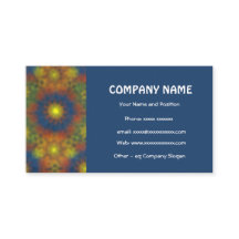 ダークスタイリッシュブルーの名刺