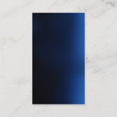 ダークスタイリッシュブルーブラックモダンプロフェッショナル 名刺 (裏面)