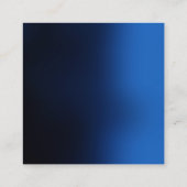 ダークスタイリッシュブルーモダンプロフェッショナル スクエア名刺 (裏面)