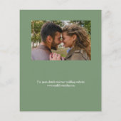 ダークスタイリッシュライムグリーン予算日付の保存 (裏面)