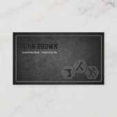 ダークスタイリッシュ建築手利大工 名刺 (正面)